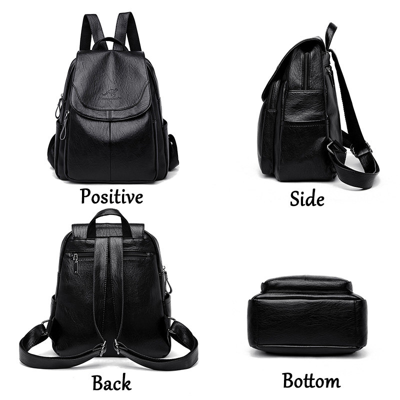 Fashion Backpack Women - Zaino Vintage in Morbida Pelle per