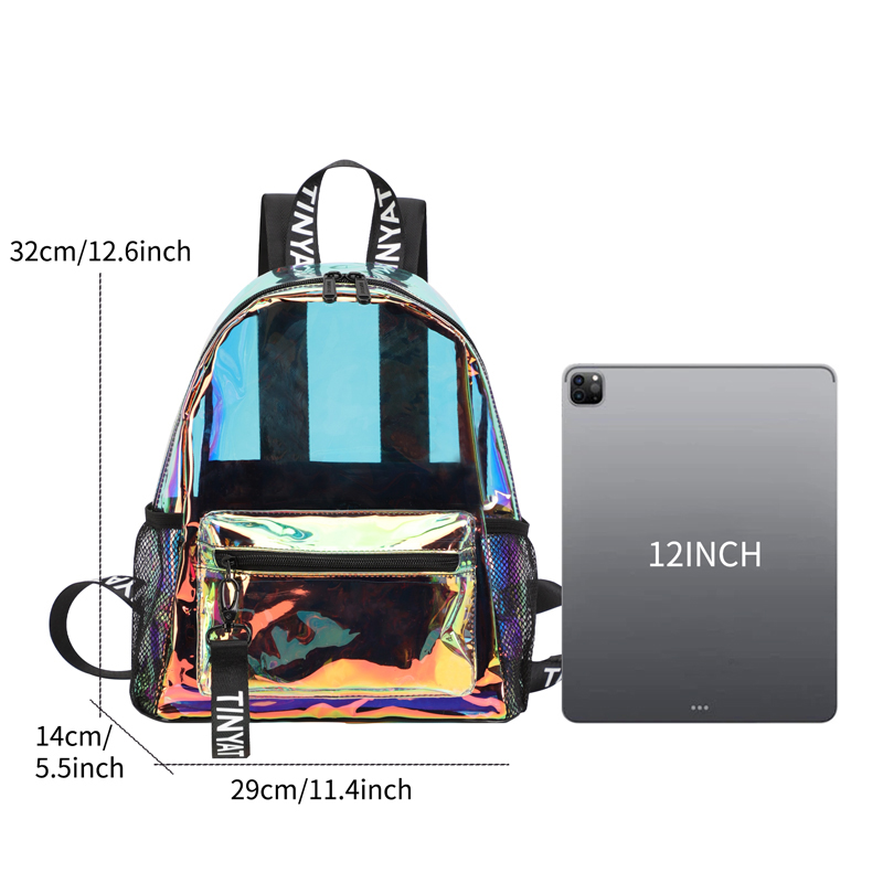 TINYAT Zaini trasparenti in PV - Fashion Backpack Women recensione e prezzo