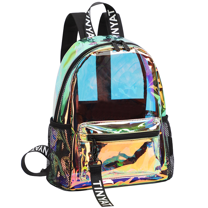 TINYAT Zaini trasparenti in PV - Fashion Backpack Women recensione e prezzo